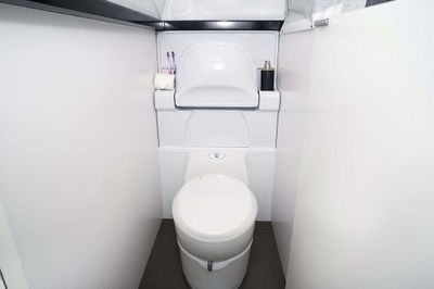 Internal ensuite with separate toilet & shower and sink