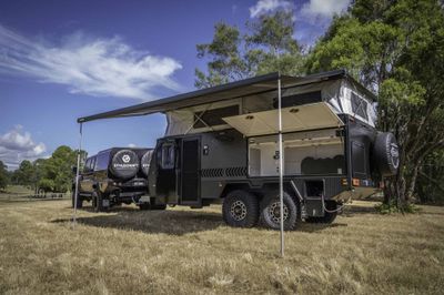 Wind Out Awning for a super quick and easy set-up