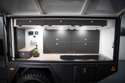 Combined 3 Burner Gas Cook Top and Sink 