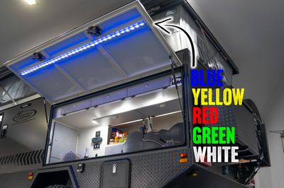 Colour adjustable LED strip light 