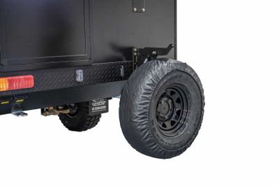 Drop down assisted standard spare wheel upgrade