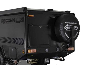 Drop down assisted standard spare wheel upgrade