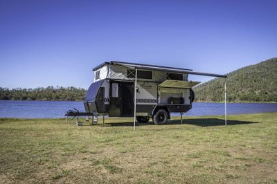 Wind out awning